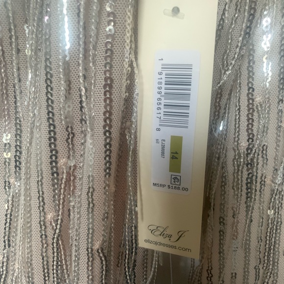 Eliza J sequin cocktail dress sz 14 - Picture 7 of 8